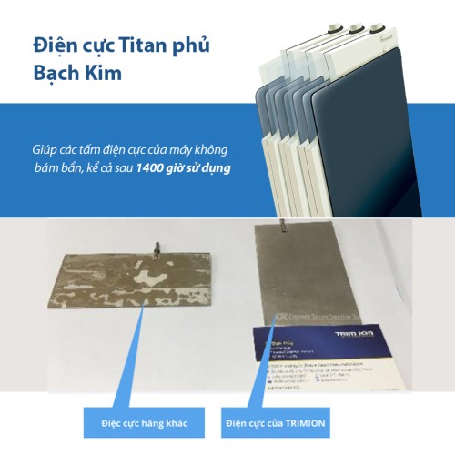 Máy điện giải ion kiềm giàu Hydro Trim ion Grace (trọn bộ)